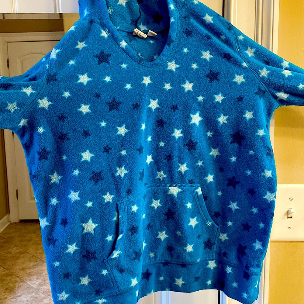 Children’s Place Stars Blue Hoodie Size XL